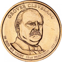 США 1 доллар 2012 Гровер Кливленд  UNC