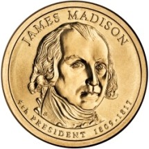 США Джеймс Мэдисон  1 доллар 2007 г.