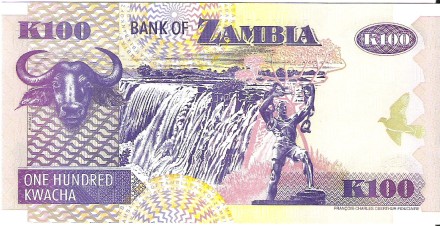 Замбия 100 квача 2006 года UNC