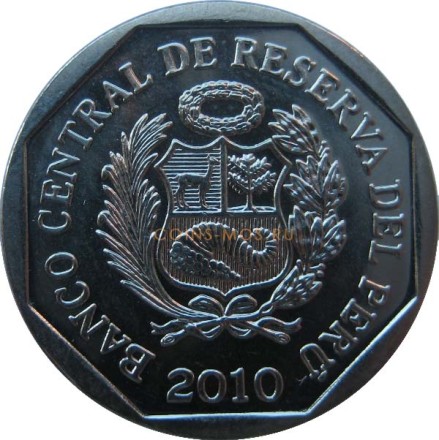 Перу 1 соль 2010 г «Стела Раймоди»       