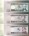 Литва Редкий набор из 3-х не выпущенных в обращение банкнот 100,500,1000 лит 1991 - 1994 гг. в буклете