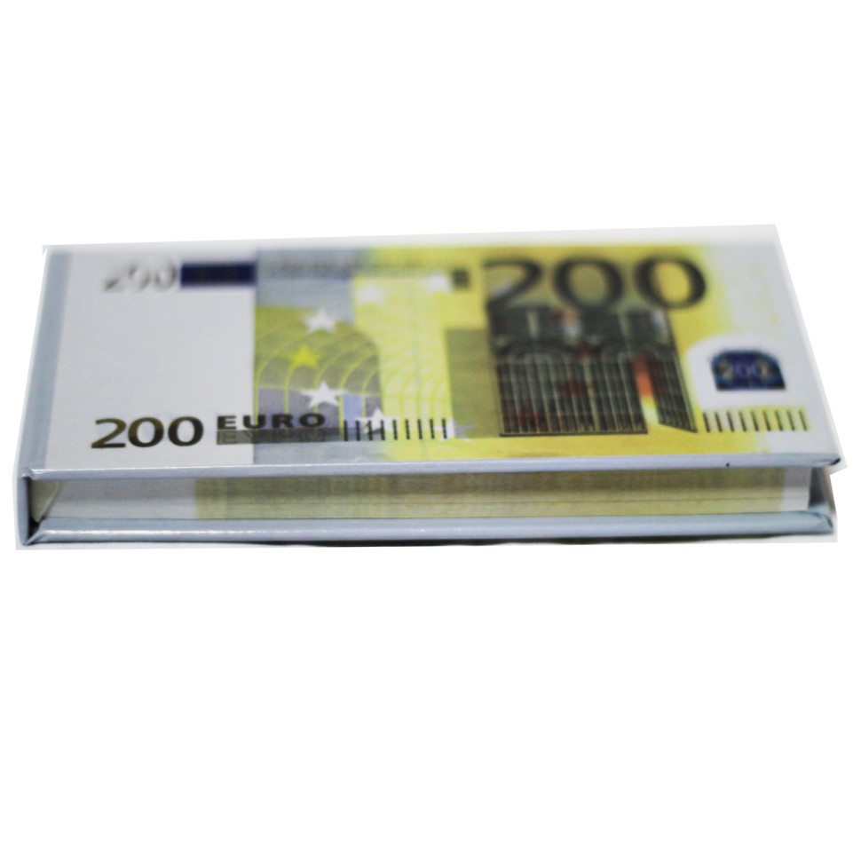 Отрывной блокнот 200 EURO в жесткой ламинированной обложке   
