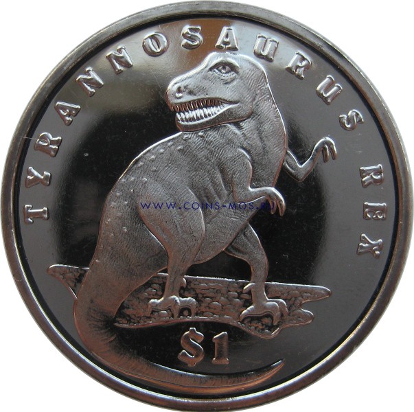 Сьерра-Леоне 1 доллар 2006 г. «Тиранозавр»