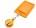 Бейдж для пропуска оранжевый + желтый / чехол для пропуска в школу с рулеткой / для офиса / картхолдер    
