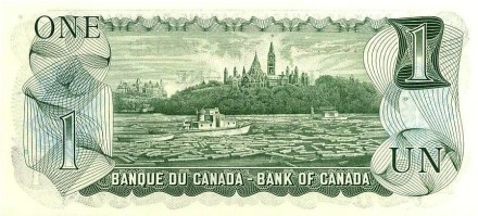 Канада 1 доллар 1973 г «парламент Канады» UNC