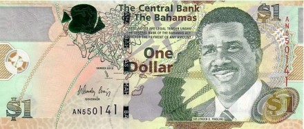 Багамские острова 1 доллар 2015 г  Оркестр полиции   UNC   