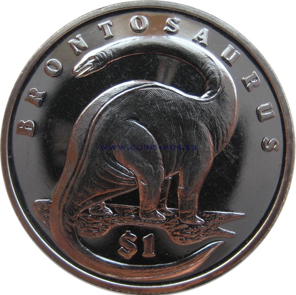 Сьерра-Леоне 1 доллар 2006 г «Бронтозавр»