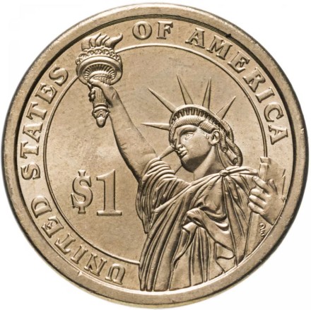 США Томас Джефферсон 1 доллар 2007 г.