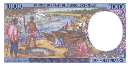 Конго 10000 франков 2000 г. «Рыбаки» UNC (C)