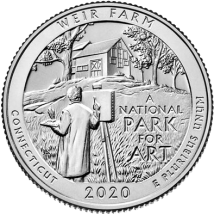 США 25 центов 2020 Ферма Дж. А. Вейра   P 