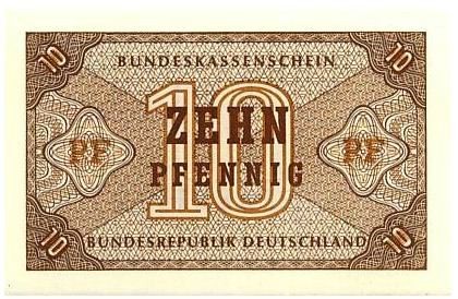 Германия (ФРГ) 10 пфеннингов  1967 г. UNC   