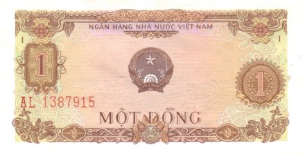 Вьетнам 1 донг 1976 г. /Фабрика/ аUNC