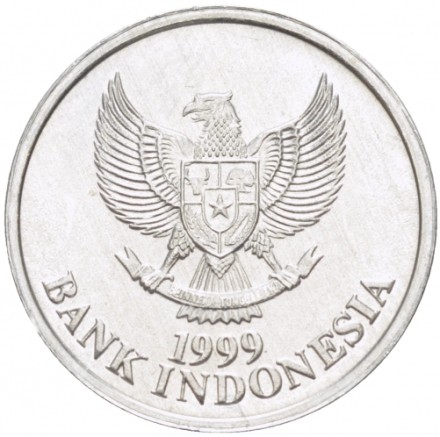 Индонезия 50 рупий 1999 г  Китайская иволга