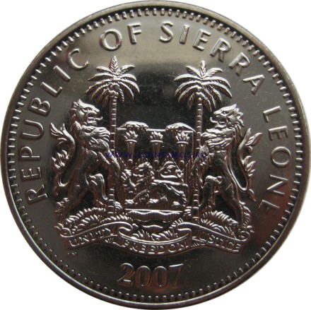Сьерра-Леоне  ЛЕОПАРД  1 доллар 2007 г.