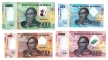 Ангола Набор банкнот (200+500+1000+2000 кванза 2020)   флора Анголы UNC   Пластик 