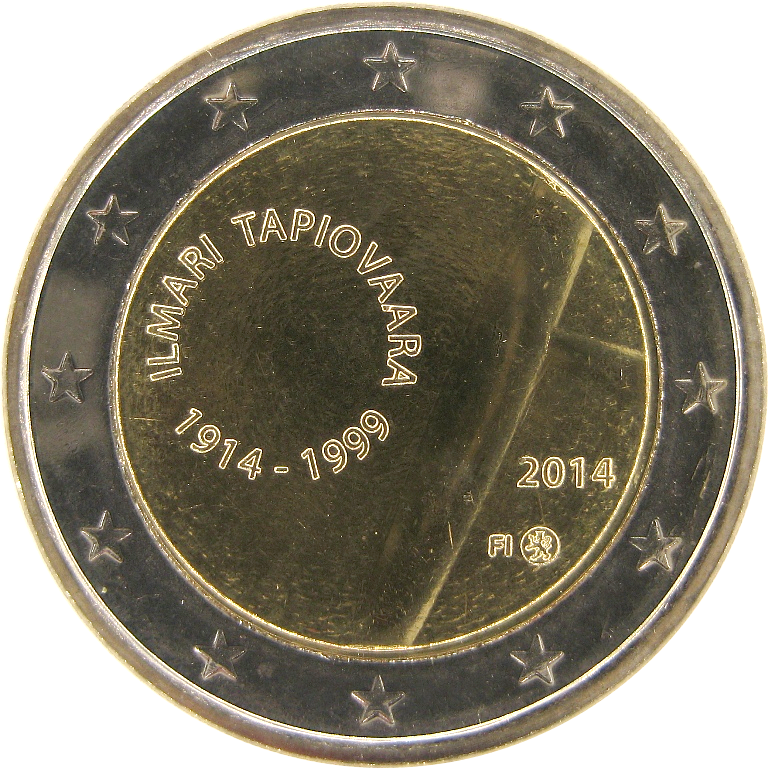 Финляндия 2 евро 2014 г Илмари Тапиоваара  