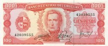 Уругвай 100 песо 1967 г. Генерал Хосе Гервасио Артигас  UNC   