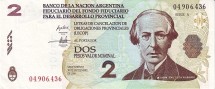 Аргентина 2 песо 2006 Письмо об отмене провинциальных обязательств (LECOP)   UNC 