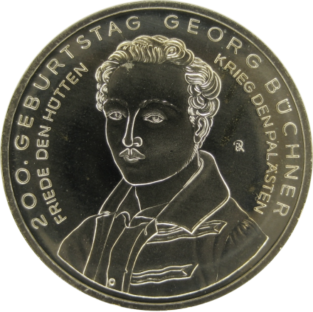 Германия 10 евро 2013 г.  Георг Бюхнер