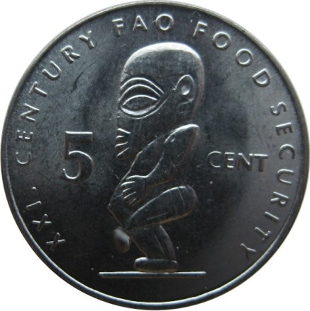 Острова Кука 5 центов 2000 г. выпуск FAO