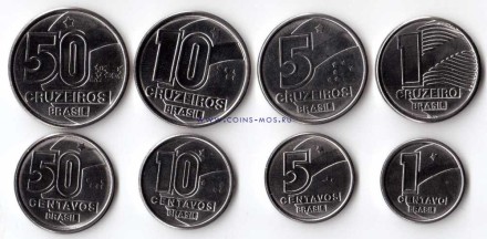 Бразилия «Ремесла» Набор из 8 монет.