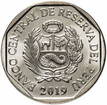 Перу 1 соль 2019 лягушка
