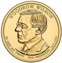 США Вудро Вильсон  1 доллар 2013 г         