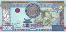 Бурунди 2000 франков 2008 Сбор урожая  UNC    