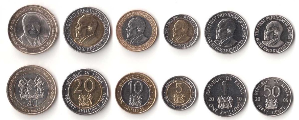Кения Набор из 6 монет 2003 - 2010 г.