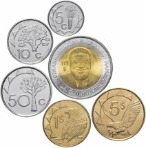 Намибия набор из 6 монет 2000-2015 гг 