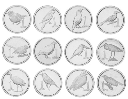 Самоа Набор из 12 монет 2020 г. Птицы