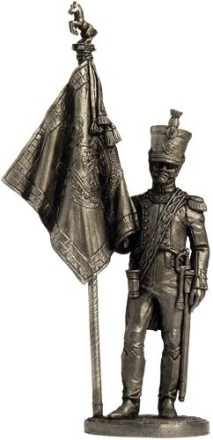 Солдатик  Офицер-знаменосец 5-го линейного полка &quot;Реал Калабрия&quot;. Неаполь, 1811-12 гг.
