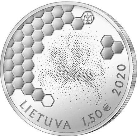 Литва 1,5 евро 2020 Пчеловодство