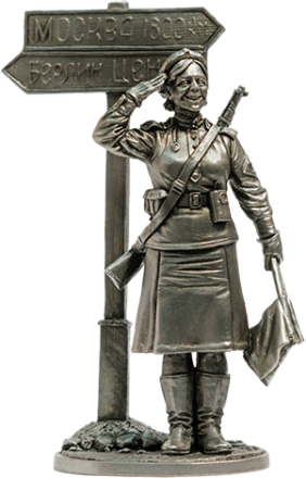 Солдатик Военная регулировщица, ефрейтор Красной Армии. 1945 г. СССР