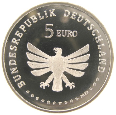 Германия 5 евро 2023 Бабочка UNC