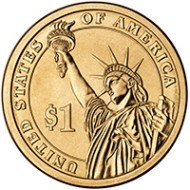 США Мартин Ван Бюрен  1 доллар 2008 г.