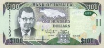 Ямайка 100 долларов 2016 г. Водопад на реке Данн   UNC    