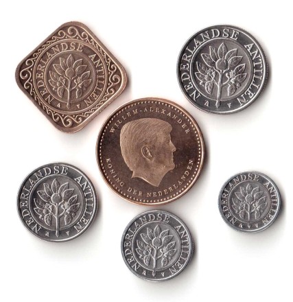 Нидерландские Антиллы Набор из 6 монет 1990 - 2016