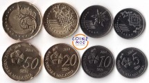 Малайзия Набор из 4 монет 2014 г. 