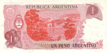 Аргентина 1 песо аргентино 1983-1984 Полуостров Льяо-Льяо в Патагонии аUNC