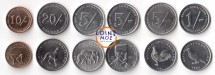 Сомалиленд Животные Набор из 6 монет 1994 - 2005 г   Достаточно редкий!