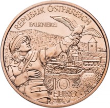 Австрия 10 евро 2012  Каринтия   Медь  тираж 130000