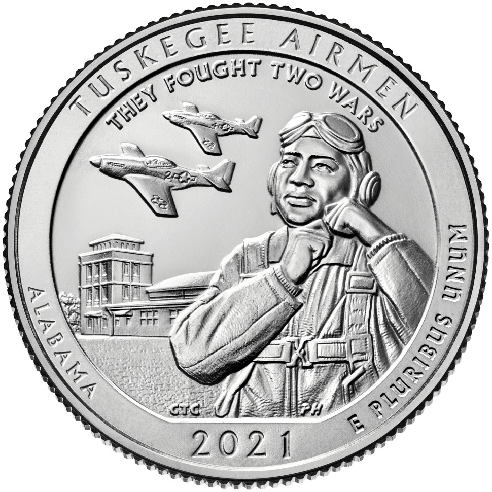США 25 центов 2021 Пилоты из Таскиги. Алабама   S