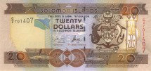 Соломоновы острова 20 долларов 2006 г  Танец воинов UNC  