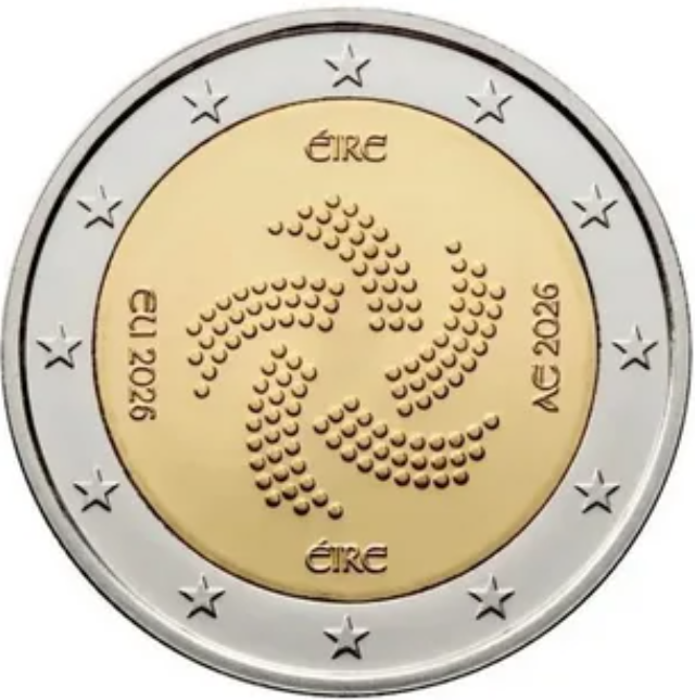 Ирландия 2 евро 2026 Президентство в ЕС / UNC