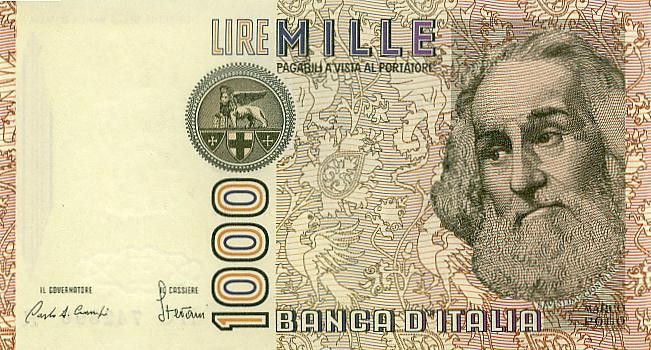 Италия  1000 лир 1982 г  "Путешественник Марко Поло"  UNC