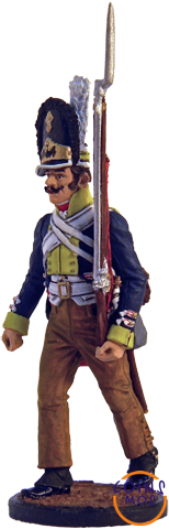 Гренадер 45-го пехотного полка Цвайфеля. Пруссия, 1806 г. Цветной        