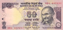 Индия 50 рупий 2014 г Махатма Ганди. Парламент в Нью-Дели  UNC    
