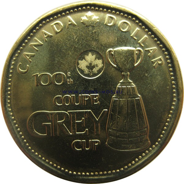 Канада  «Кубок Грея»  1 доллар 2012 г. 