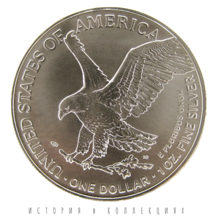 США 1 доллар 2023 Шагающая свобода / Унция серебра / коллекционная монета
